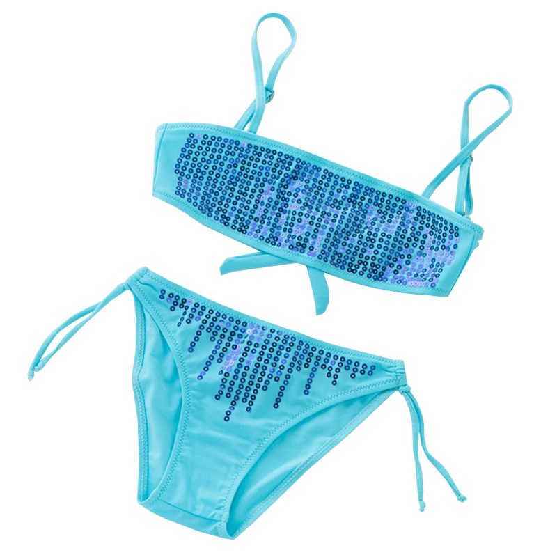 Новый модный Детский милый купальник мультяшный из двух частей бикини боди для