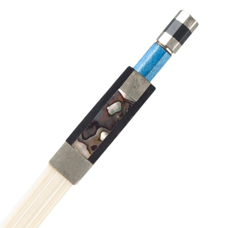 

Blue Carbon Fiber Violin Bow Carbon Fiber Bow Well Balance Horse Hair Violin Bow Accessories for 4/4