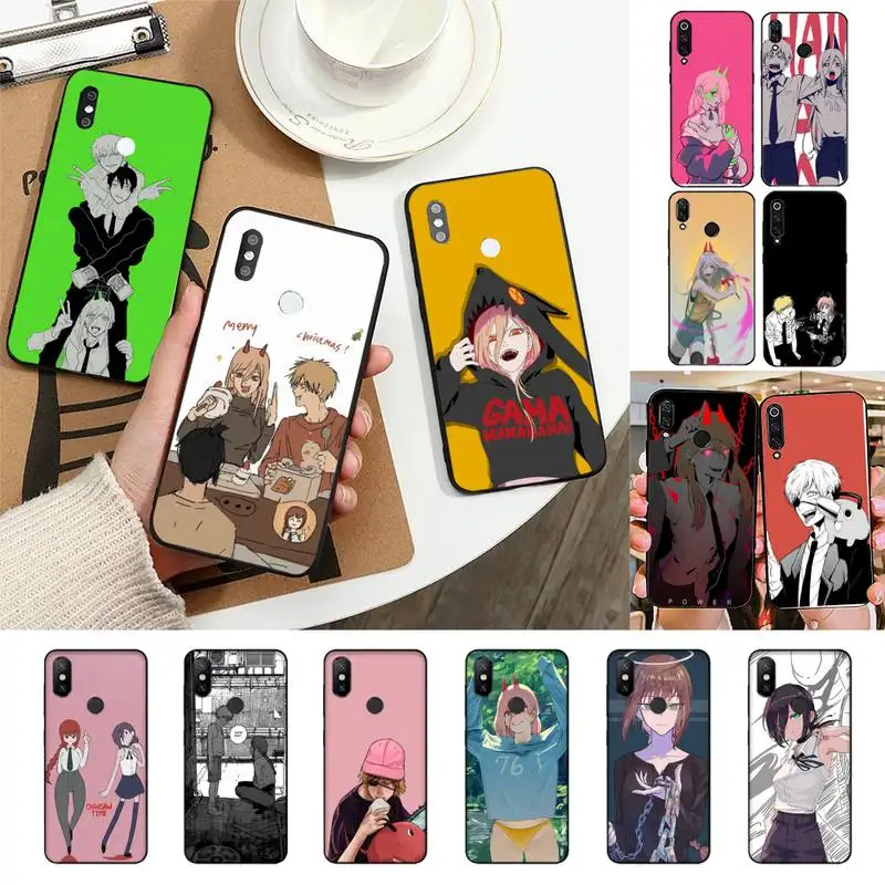 

FHNBLJ Chainsaw Man Phone Case For Redmi Note 7 5 8A Note8pro 9Pro 8T Coque for note6pro Capa