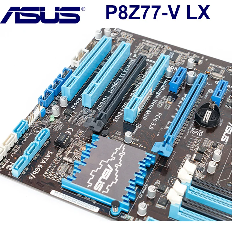 ASUS материнская плата P8Z77-V LX LGA 1155 DDR3 i3 i5 22/32nm Процессор USB3.0 32 Гб SATA3 VGA HDMI Z77 рабочего используется 1155