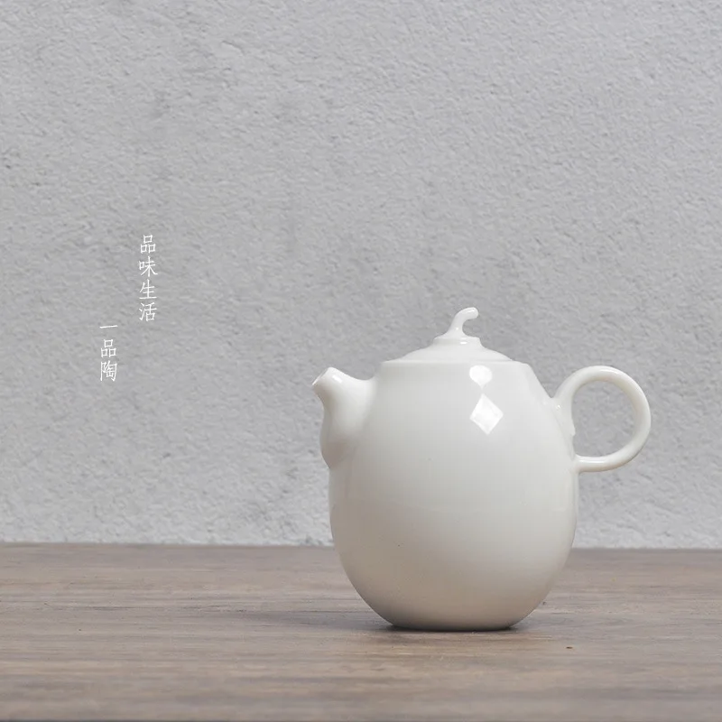 Белый нефритовый горшок подарок для культуры чайный набор кунг-фу один продукт