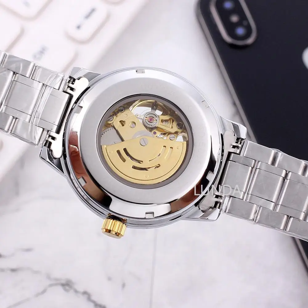

reloj men's watch top brand stainless steel waterproof luminous automatic watch men's fashion chronograph men's sports watch