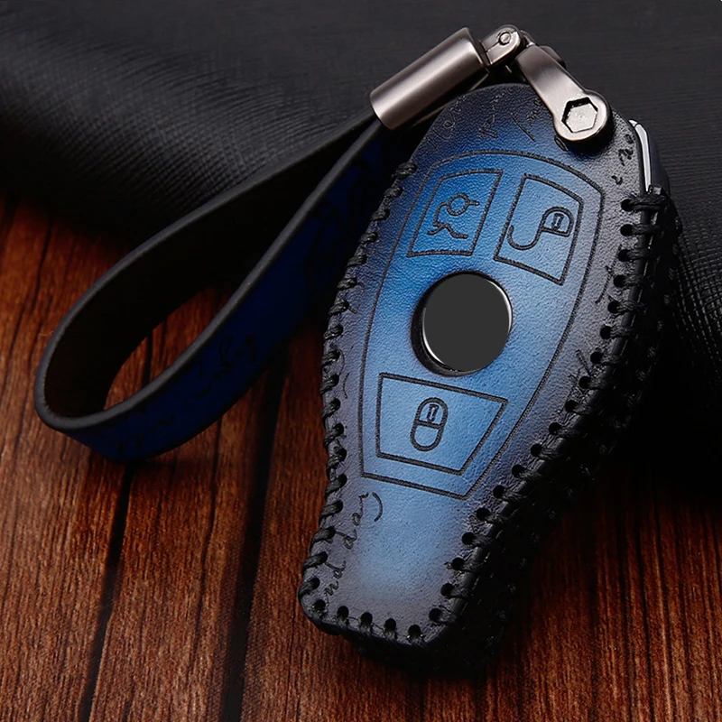 Чехол для автомобильного ключа в стиле ретро чехол ключей с цепочкой Mercedes Benz W203