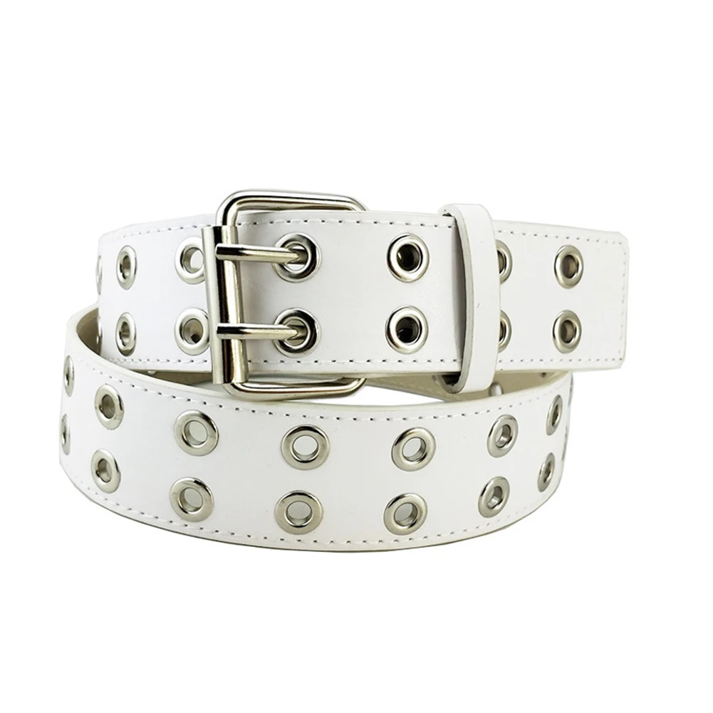 Для мужчин и женщин регулируемый пояс в стиле панк Adjsutable Повседневный двойной