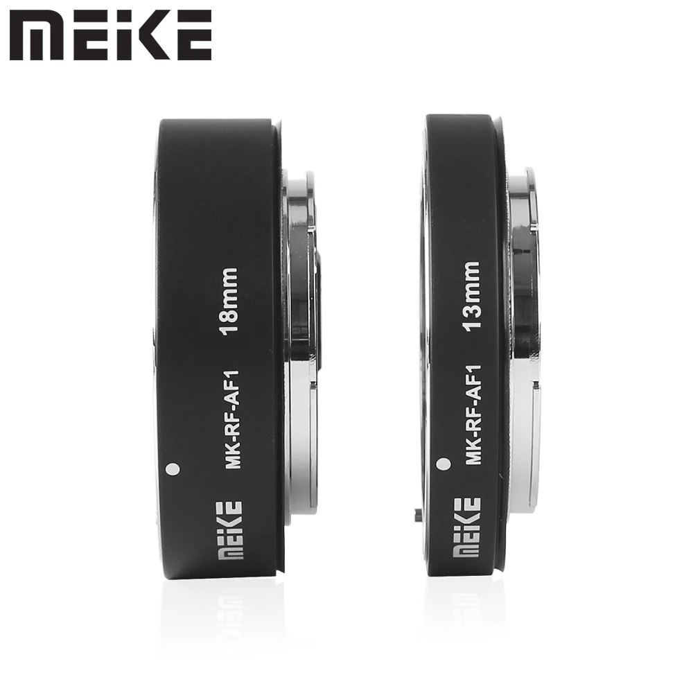 Meike MK-RF-AF1 metalu makro automatyczne ustawianie ostrości rura przedłużająca pierścień do canona RF do montażu kamery EOS R RP R3 R5 R6 bez lustra aparatu