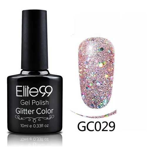 GC029 Elite99 гибридные Лаки гель лак для ногтей набор Гель-лак с блестками Живопись ногтей искусство поли УФ гель лак Топ базовый праймер для маникюра - Color: GC029