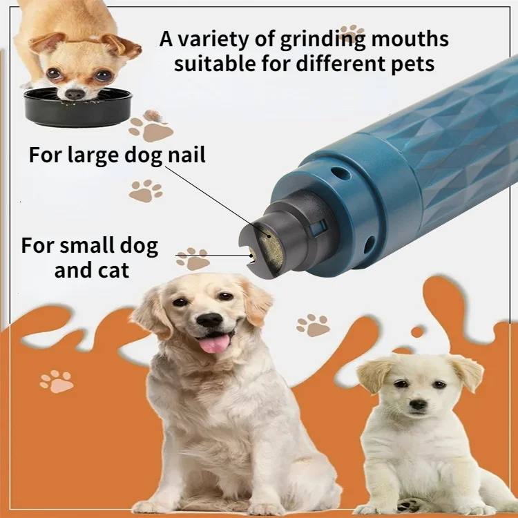 

Electric Pet Nail Clipper Dog Nail Grinder Painless Cat Paws Pet Nail Cutter Pet Grooming Trimmer LED