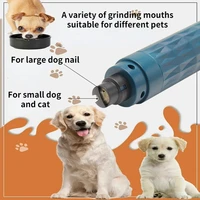 electric pet nail clipper dog nail grinder painless cat paws pet nail cutter pet grooming trimmer led