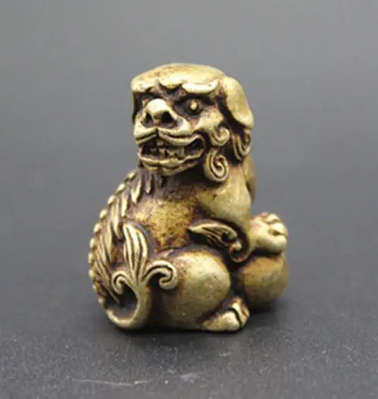 Статуэтка льва из чистой латуни|Статуи и скульптуры| |