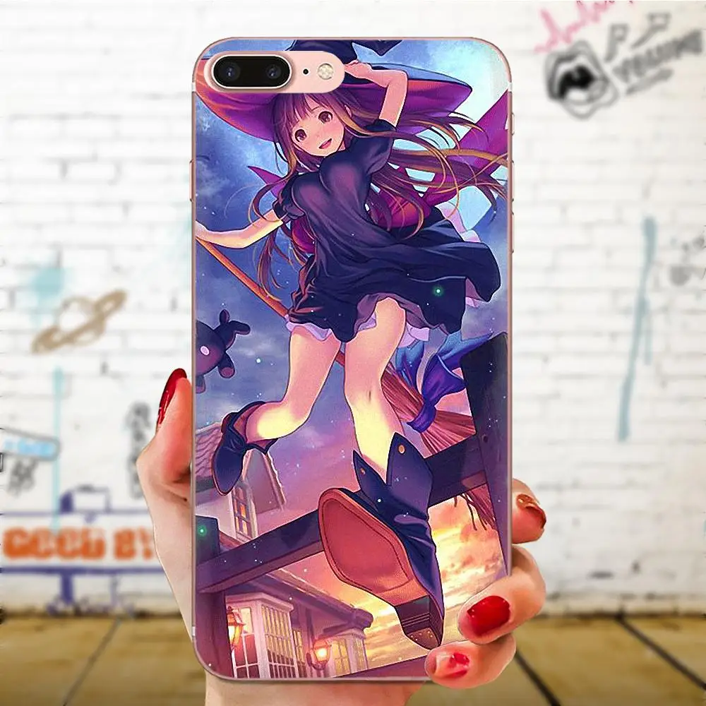 For Galaxy Grand A3 A5 A7 A8 A9 A9S On5 On7 Plus Pro Star 2015 2016 2017 2018 Soft Transparent Cover Anime Hat Girl | Мобильные