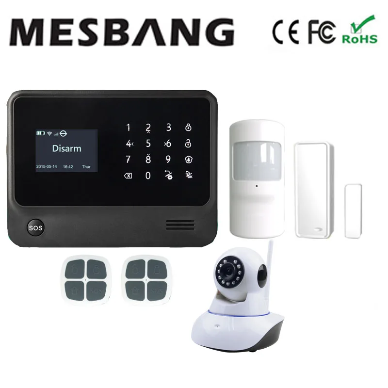 04 Wifi GSM Беспроводная сигнализация домашняя охранная сигнализация wifi сигнализация с английским французским русским испанским, голландским - Цвет: 04