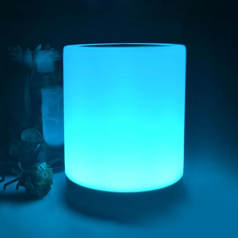 Светодиодный ночник цветной приглушаемый светильник с USB режимом зарядки для