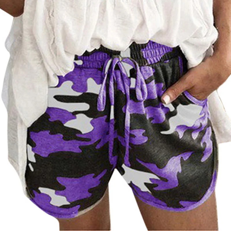 purple Короткие спортивные Femme сексуальные женские беговые шорты для йоги пуш-бедра сексуальные средняя посадка для спортзала фитнес эластичные быстросохнущие шорты для бега - Цвет: purple