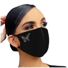 Маска для лица женская, со стразами, маска для лица с изображением рта