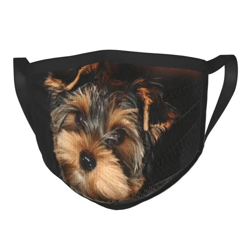 

Cute Yorkshire Terrier Mask Washable Men Yorkie Dog Mouth Face Mask Anti Dust Haze Protection Cover Respirator Muffle