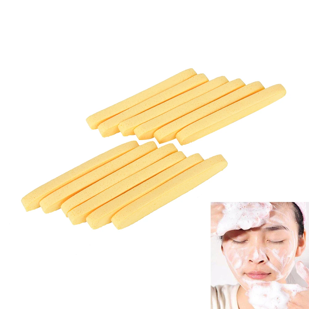 

12pcs Compressed Facial Cleaning Wash Puff Sponge Stick Face Cleansing Pad