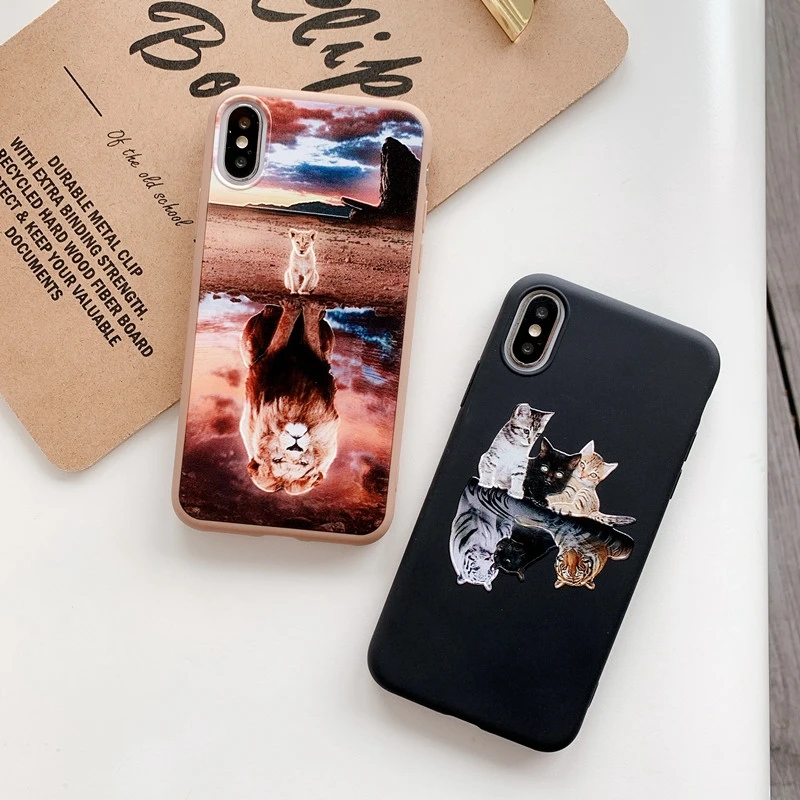 Милый мультяшный Мягкий силиконовый чехол для телефона Etui iPhone 11 Pro Max 6 6S 7 8 Plus XR XS SE