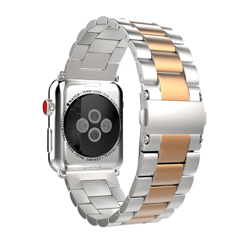 

Link bracelet for apple watch 5/4/3/2/1 band 44mm 40mm 42mm 38mm iwatch correa stainless steel apple watch pulseira+tool