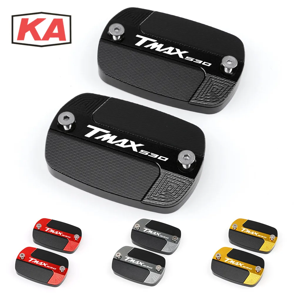 

5 colors Latest CNC Aluminum Red Motorcycle Front Brake Fluid Fuel Reservoir Tank Cap Cover For YAMAHA TMax 530 TMAX530 SX DX