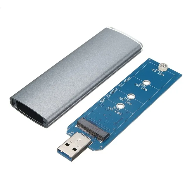 M.2 NGFF SSD SATA для USB 3,0 чехол-адаптер конвертер Внешний корпус чехол для хранения с отверткой