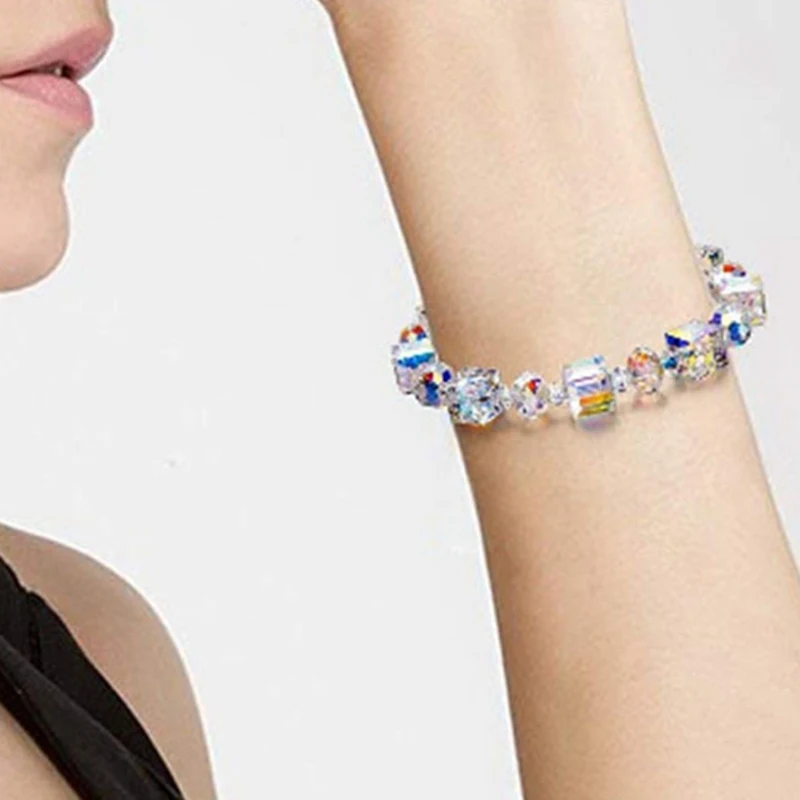 Необычный натуральный браслет с драгоценным камнем растягивающиеся бусины