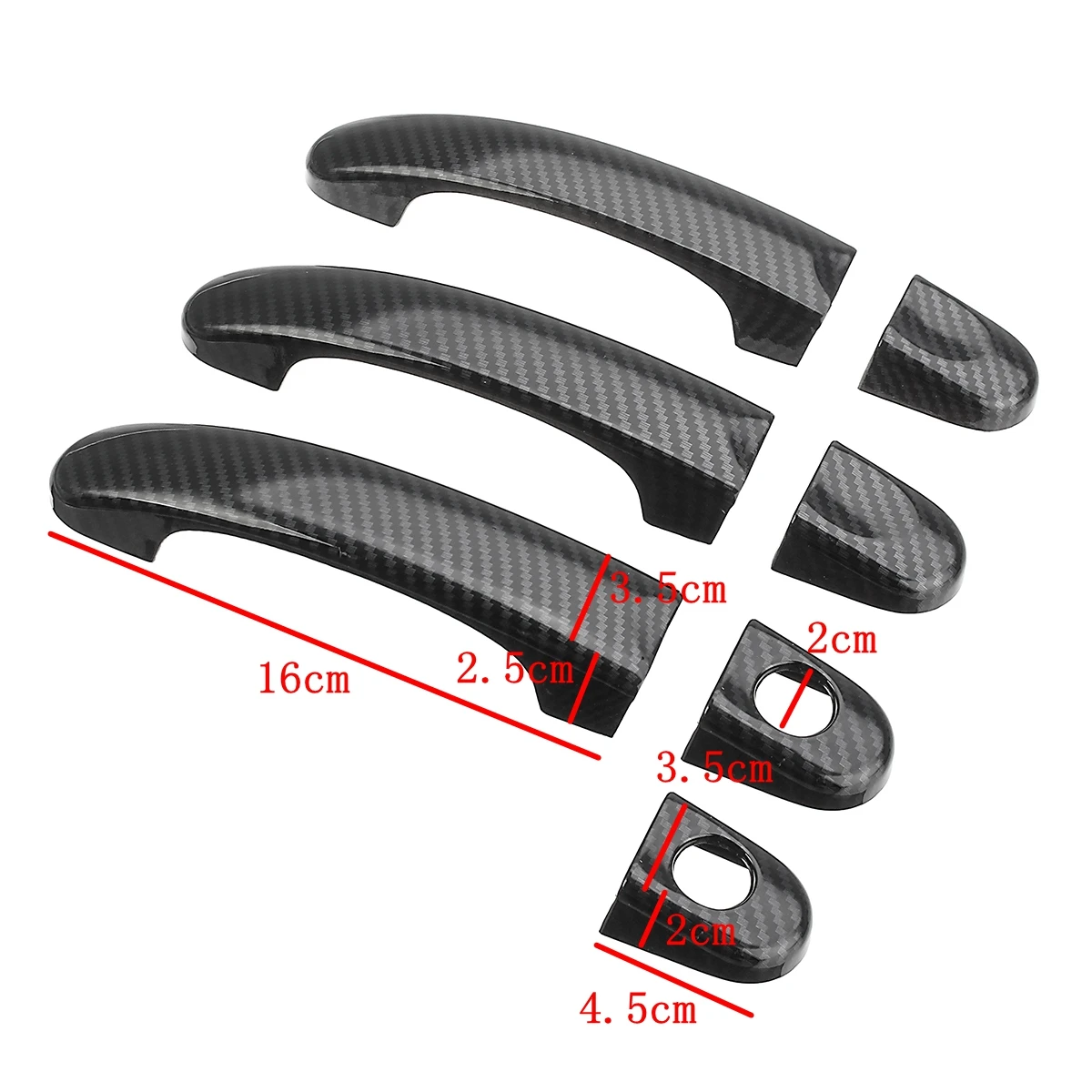 Горячая Распродажа 7 шт. в наборе карбоновые накладки на дверные ручки для VW