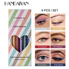 Набор B 6 цветов Подводка для глаз Цветная подводка для глаз гелевый карандаш стойкая яркая жидкая пигментированная водостойкая матовая Косметика женский макияж