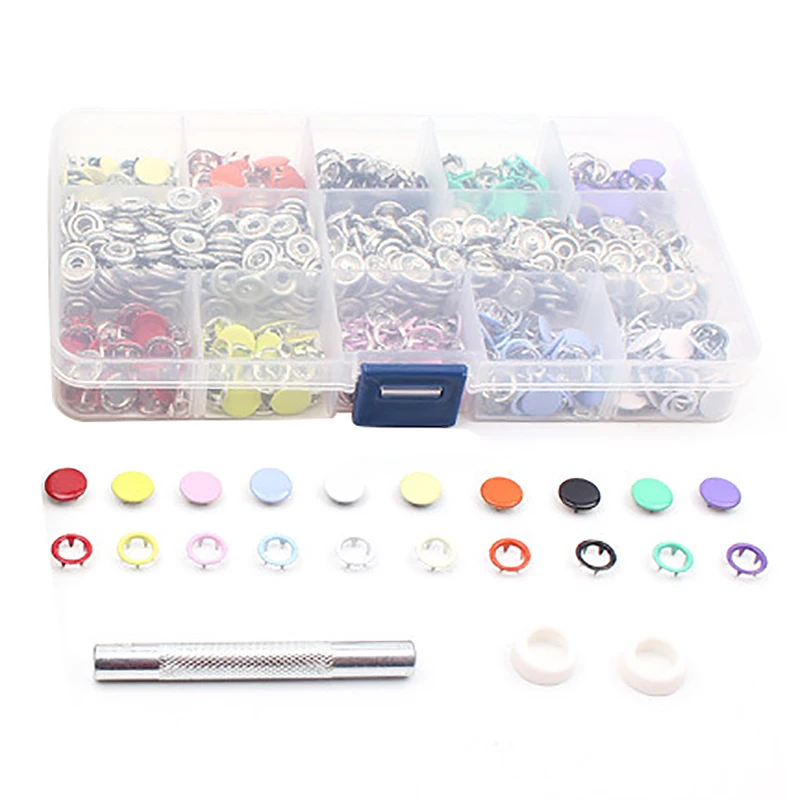 Горячие Новые красочные металлические застежки пресс шпильки полимерные кнопки