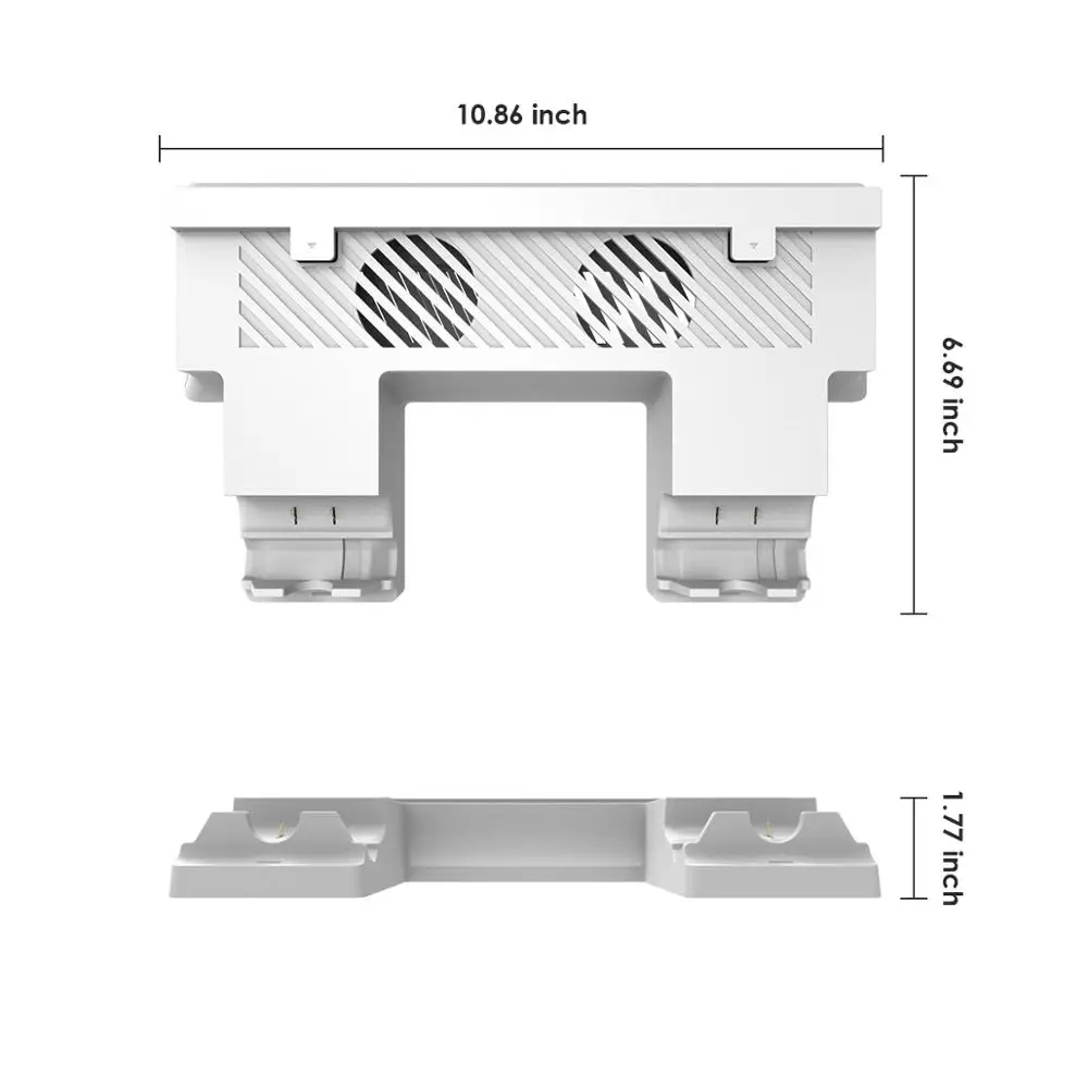 

GameSir Xbox One S Console Cooling Fan Stand + Dual Charging Station for Xbox One S Controllers + Dual Battery Pack ENW60X610