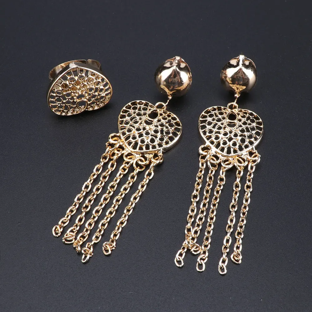 Комплект из колье серёг кольца и браслета | Украшения аксессуары