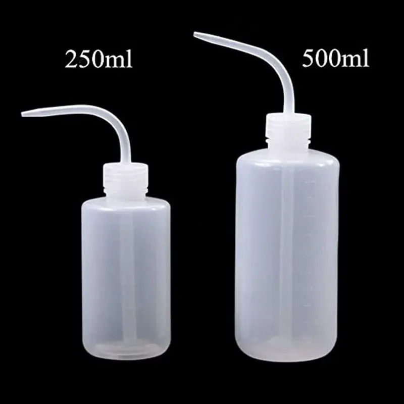 

Tattoo Wash Bottle 2pcs 250ml 500ml Safety Wash Bottle Watering Tools Economy Plastic Squeeze Bottle for Tattoo Supplies