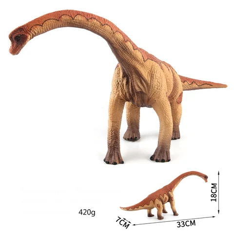 Большая Имитация Динозавра Юрского периода, игрушка бронтозавр, мягкие ПВХ пластиковые модели животных ручной росписи, коллекционные игрушки для детей, подарок