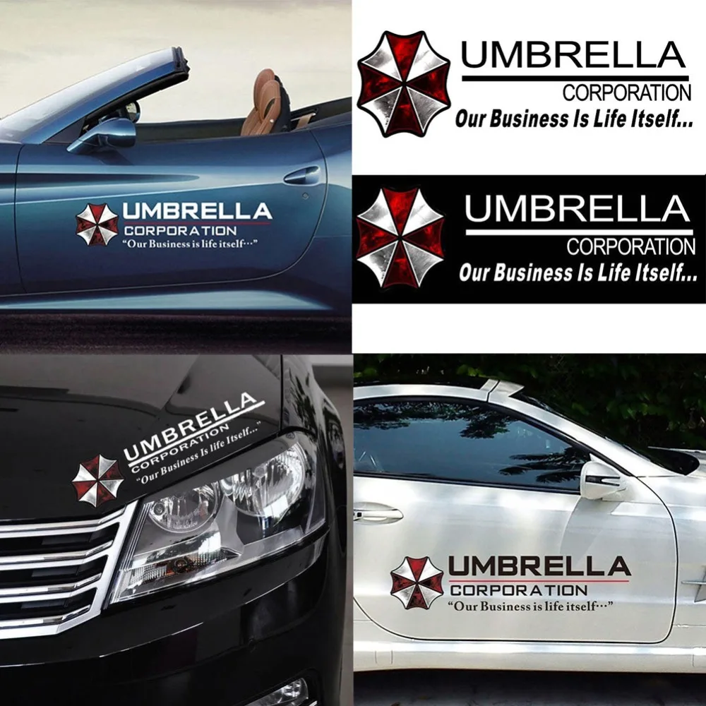 

1Pcs Car Stickers Reflective Film Sticker Umbrella Shape Door Sticker Personalized Decals Decoration #271202