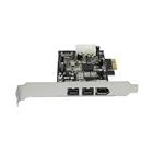 PCIE Combo 3 порта 2x 1394B 9Pin + 1x 1394A 6Pin PCI-Express контроллер плата адаптера расширения IEEE 1394 B + A для FireWire 800 PC