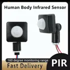 Сенсорный переключатель человеческого тела, миниатюрный Инфракрасный датчик человеческого тела, ультратонкий инфракрасный сенсор для тела, светодиодный прожектор с пассивным ИК датчиком движения
