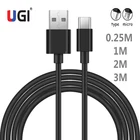 Зарядный кабель UGI USB Type-C, кабель Micro USB для Samsung, Huawei, Xiaomi, RedMi Oneplus +, Realme, Meizu, HTC, передача данных и синхронизация