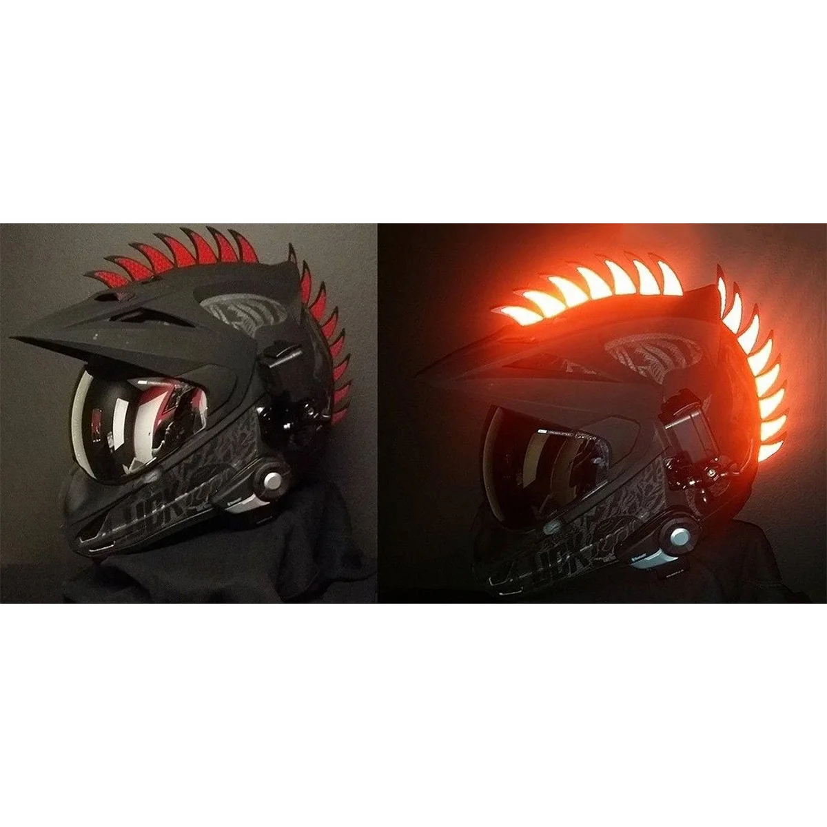 27 шт./Светоотражающая наклейка на шлем Mohawk Warhawk Peak 2 1x3 4 см | Автомобили и мотоциклы