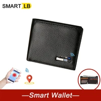 smart lb 100 genuine leather men wallets premium product cowhide for man and women short smart wallet