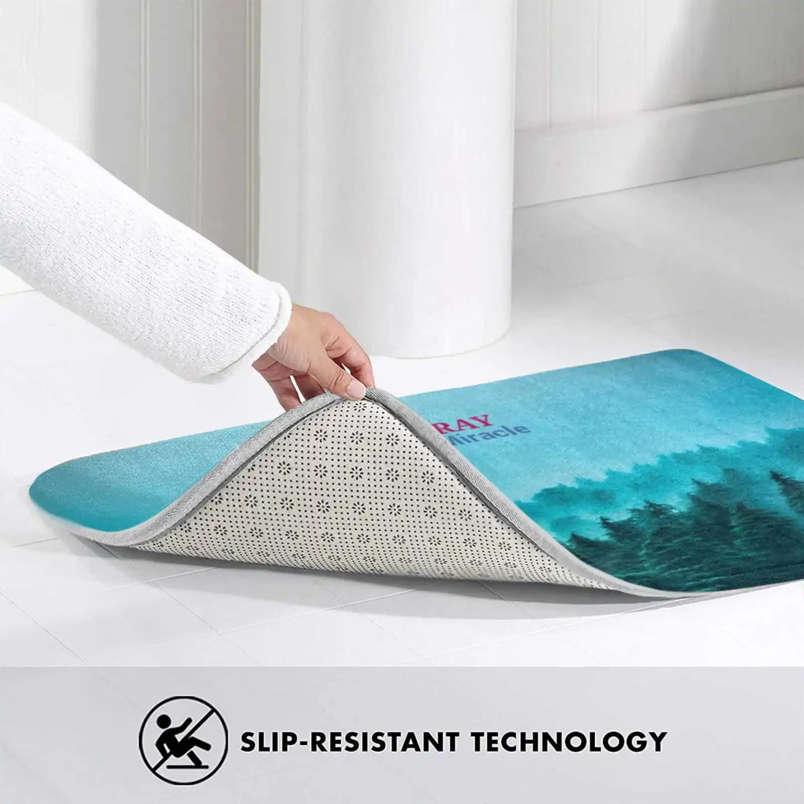 3D Мягкий Нескользящий Коврик Молитвенное чудо для меня коврик ног | Дом и сад