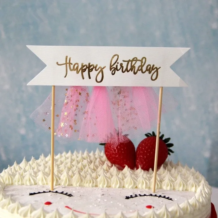 Украшение для торта в виде единорога блестящий Топпер на день рождения акриловый