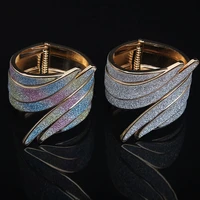 european and american personality exaggerated angel wings frosted color bracelet female temperament exquisite party jewelry
