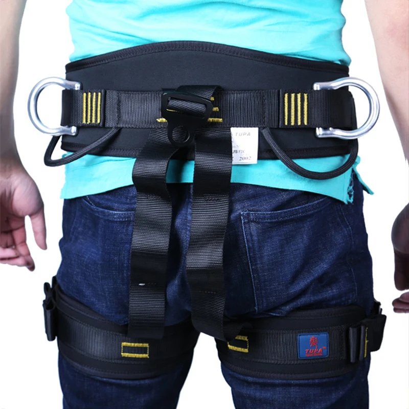 Открытый альпинистский спуск внешняя воздушная работа ремень безопасности