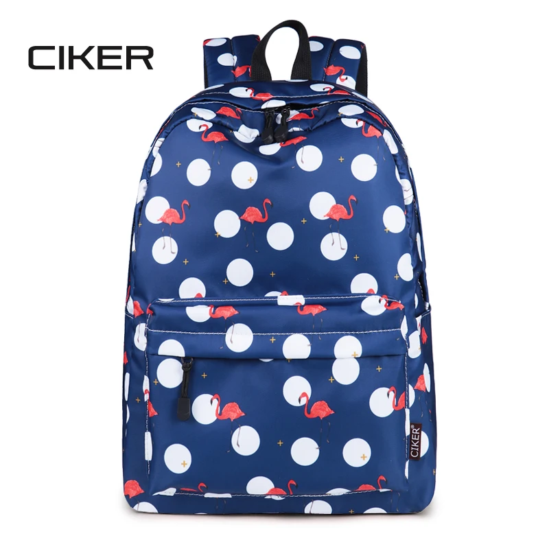 Новые рюкзаки с принтом дорожные сумки на плечо фламинго и волнистыми точками