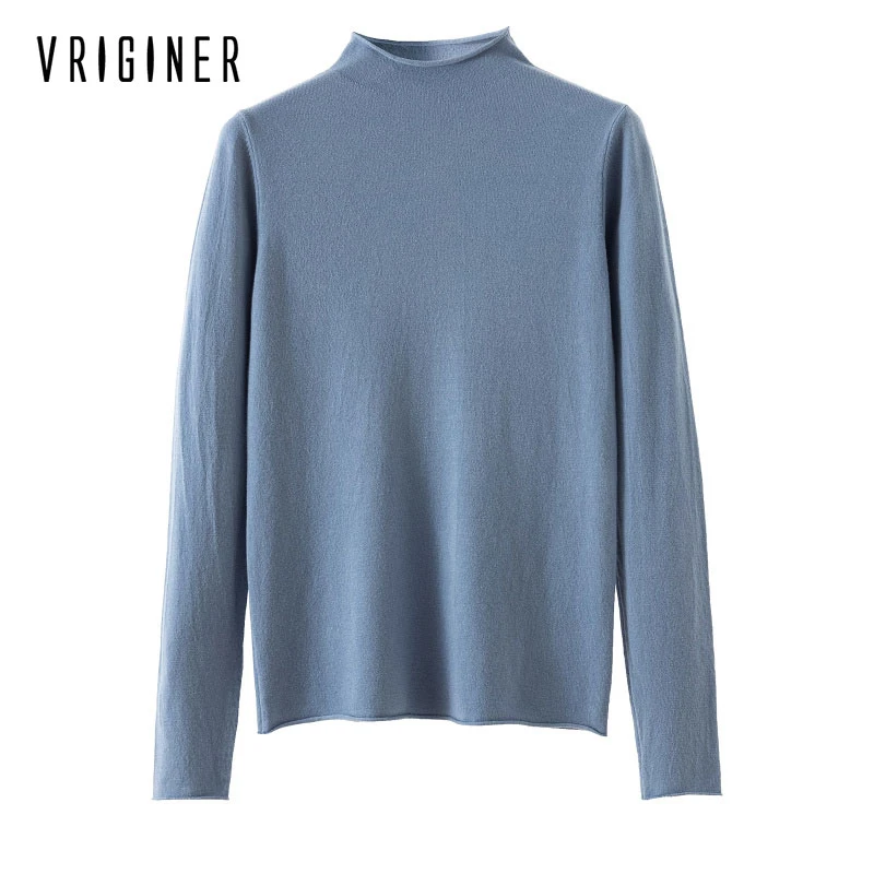 

2019 Knitted Women Sweater Pullovers Spring Autumn Basic Women Sweaters Pullover Slim Fit Black Cheap Top