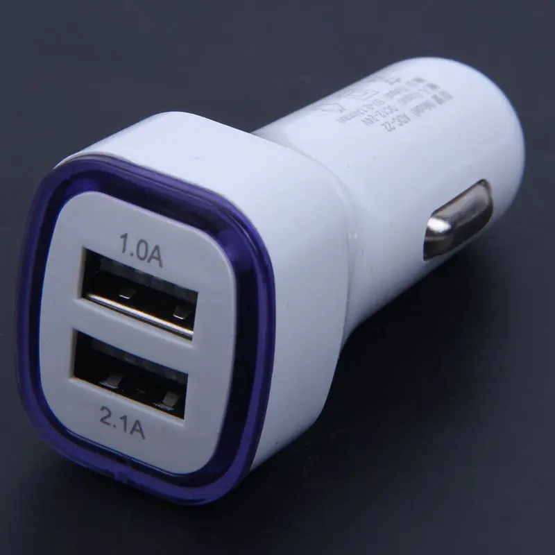 2.1A LED USB двойной 2 порт горячий адаптер гнездо Автомобильное зарядное устройство