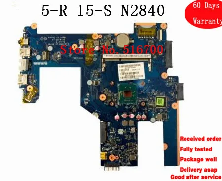 789451-001 материнская плата для ноутбука HP Compaq 15-S 15-R N2840 процессор 789451-501 ZSO50 LA-A994P |