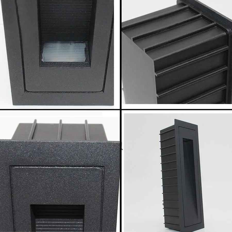 

4W Outdoor LED Step Light Waterproof Garden Villa Pathway LED Wall Corner Lamps Footlight Stairway Hallway Staircase Lamp