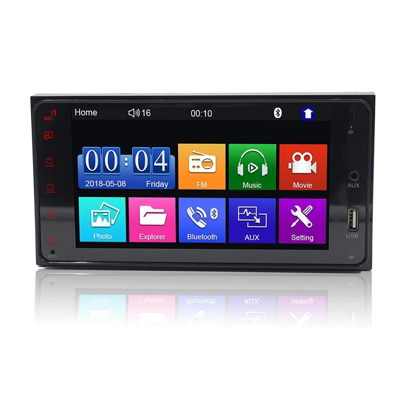 7-дюймовый HD сенсорный экран GPS USB AUX Bluetooth MP5 плеер подходит для Toyota Corolla |