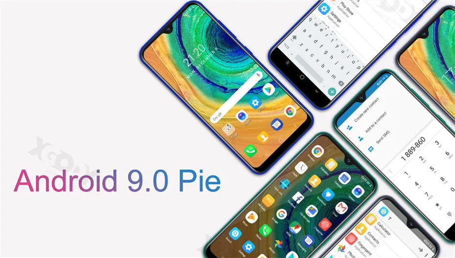 XGODY mate 30 4G смартфон Android 9,0 6,2" экран капли 3G 32G MTK6737 четырехъядерный 8 Мп 2850 мАч разблокировка лица ID мобильный телефон