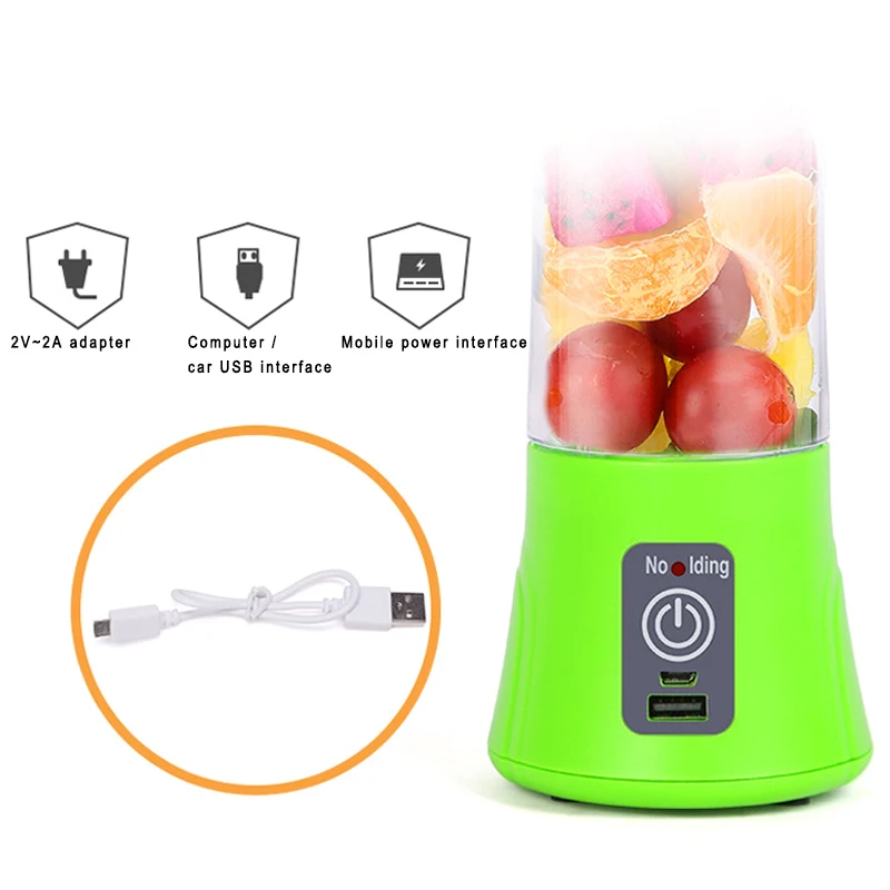 Портативный блендер USB миксер электрическая соковыжималка машина смузи Мини
